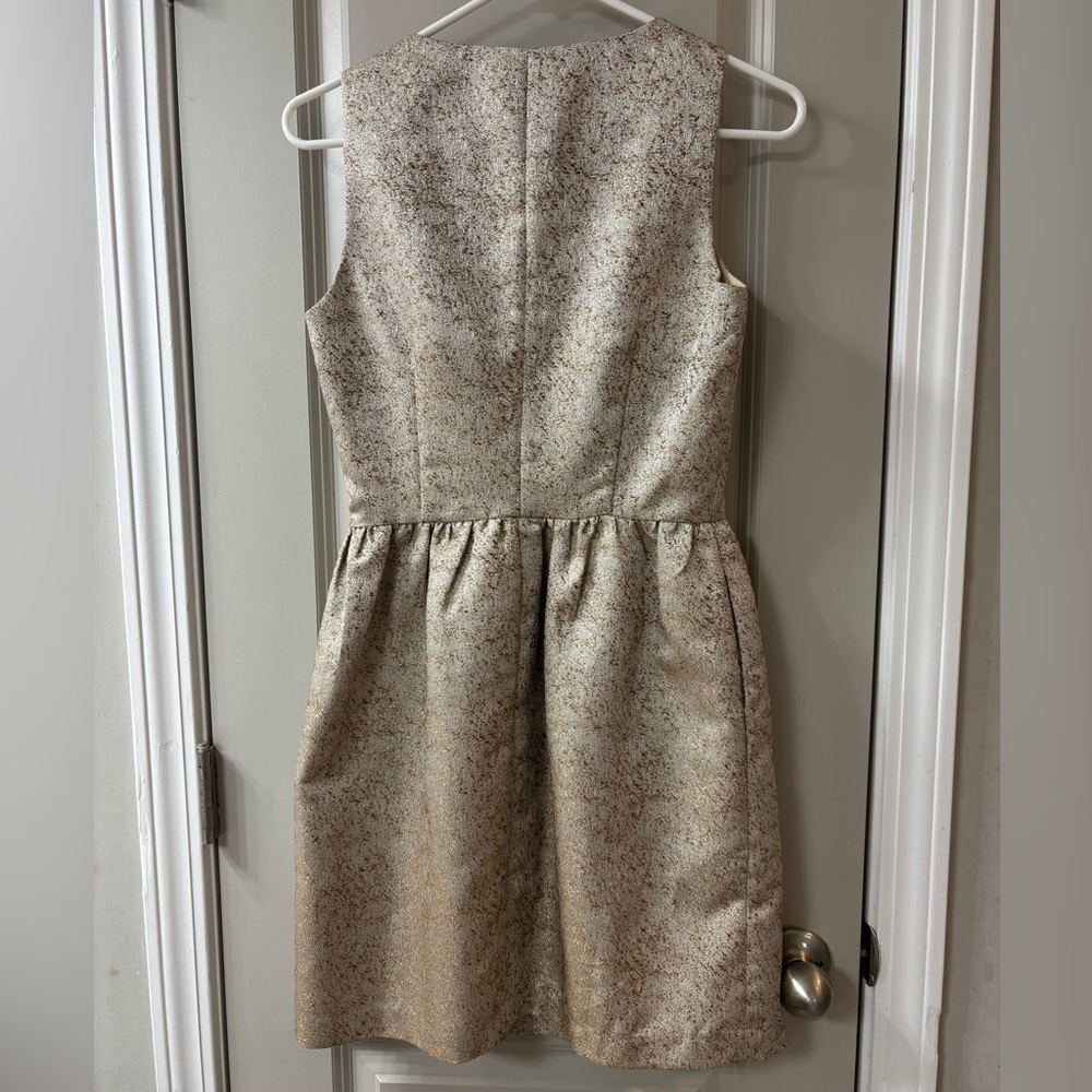 Ark & Co Gold Textured Babydoll Dress - Picture 3 of 6